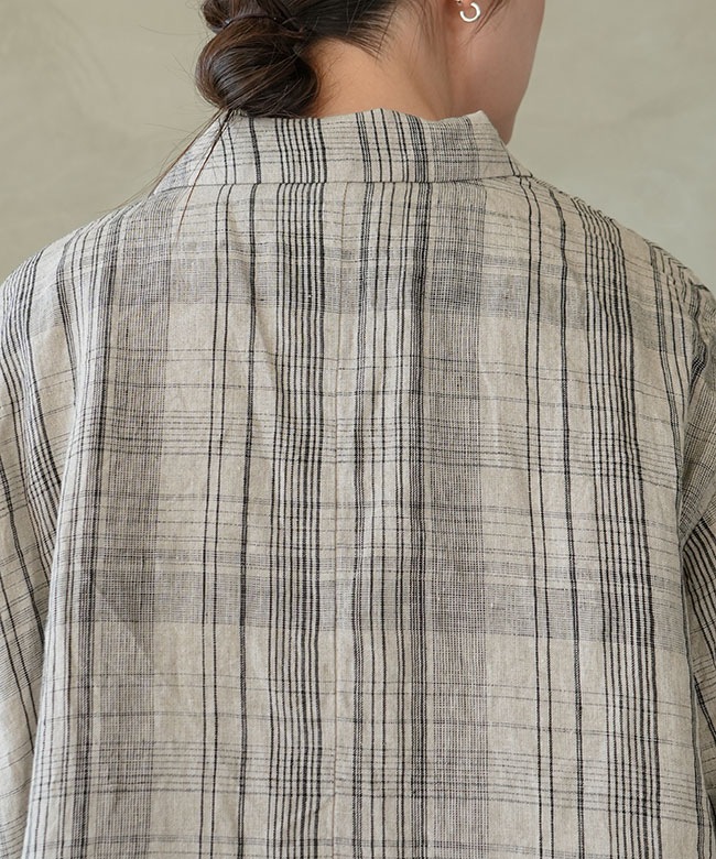 SALE 20%OFF】ICHI Antiquites(イチアンティークス) CHECK JACKET