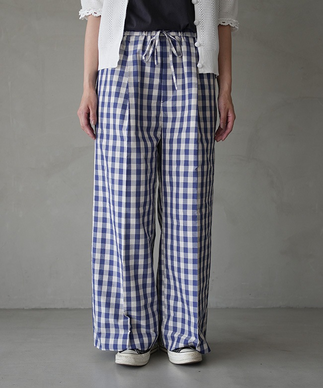 THE SHINZONE(ザ シンゾーン) GINGHAM CHECK PANTS ギンガムチェック