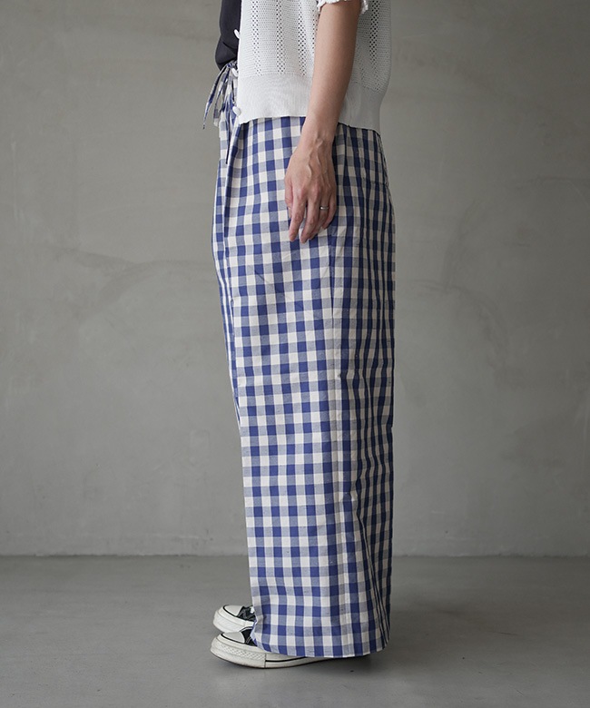 THE SHINZONE(ザ シンゾーン) GINGHAM CHECK PANTS ギンガムチェック