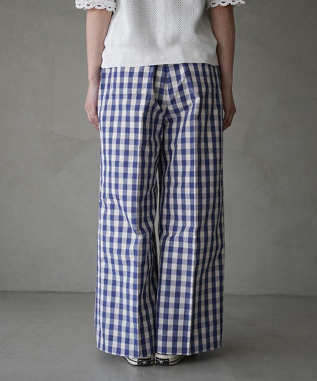 THE SHINZONE(ザ シンゾーン) GINGHAM CHECK PANTS ギンガムチェック