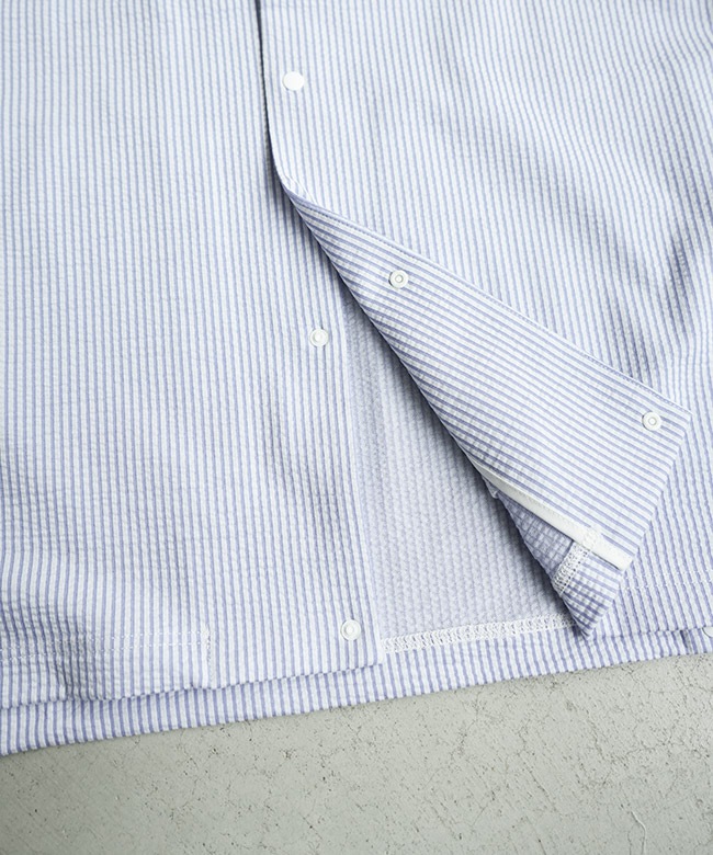 SALE 30%OFF】Curly&Co.(カーリー) SEERSUCKER SNAP BUTTON CARDIGAN