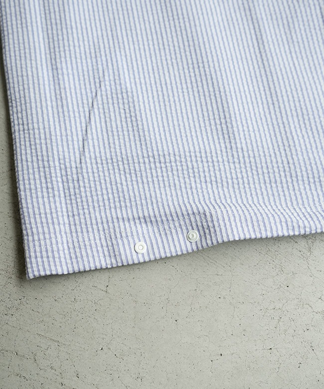 SALE 50%OFF】Curly&Co.(カーリー) SEERSUCKER SNAP BUTTON CARDIGAN