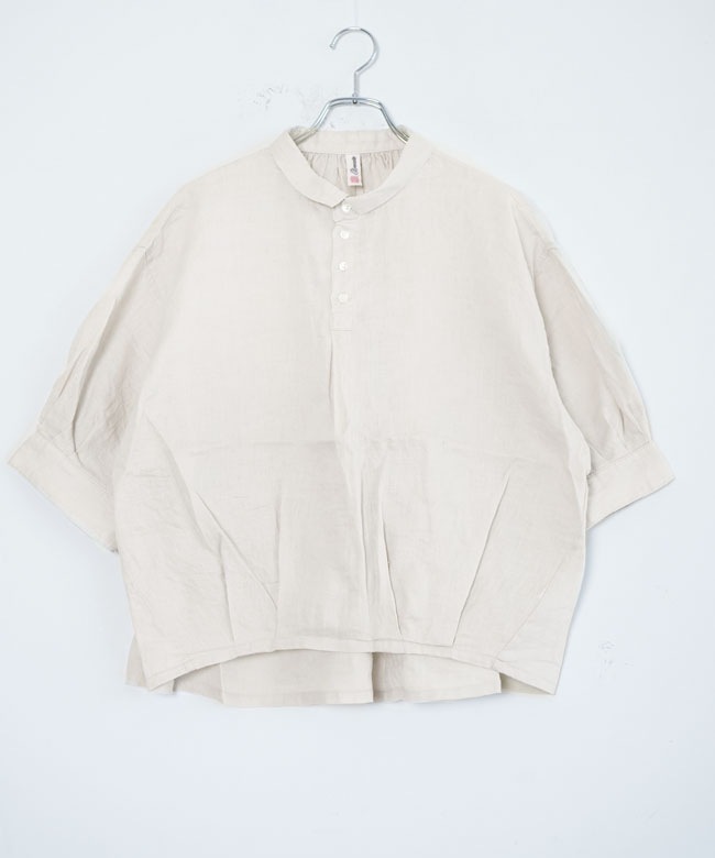 Brocante(ブロカント) リネンキャンバスバロンシャツ レディース 