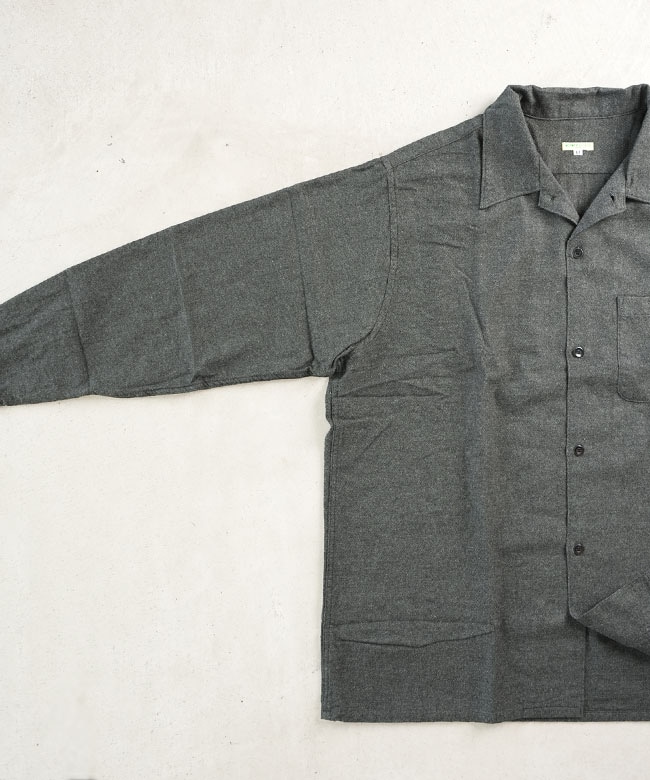 WORKERS(ワーカーズ) OPEN COLLAR SHIRT COTTON WOOL FLANNEL オープン