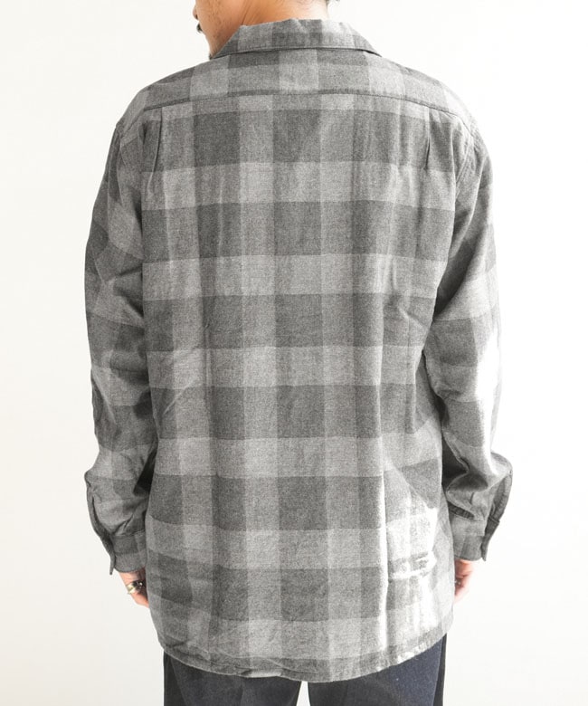 WORKERS(ワーカーズ) OPEN COLLAR SHIRT COTTON WOOL FLANNEL オープン