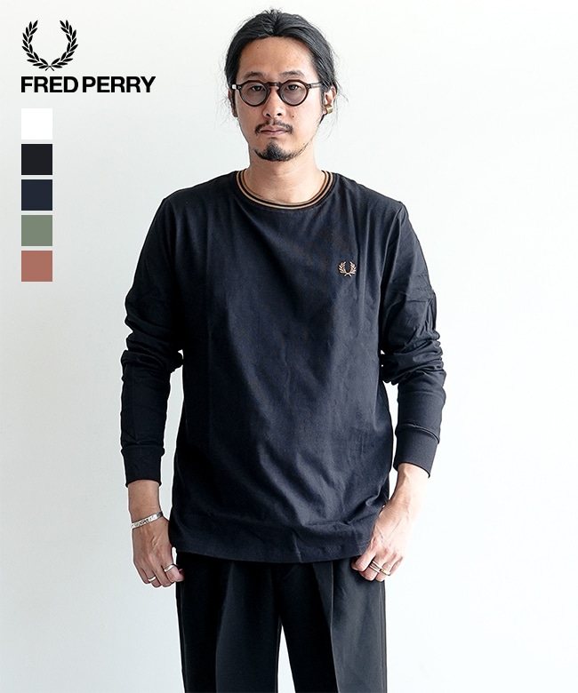 M9602]FRED PERRY(フレッドペリー) Twin Tipped Long Sleeve T