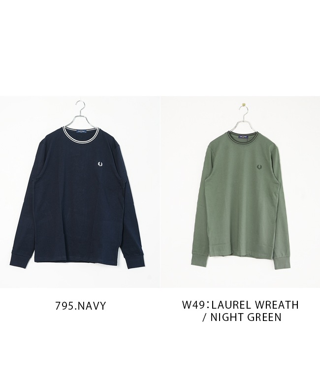 M9602]FRED PERRY(フレッドペリー) Twin Tipped Long Sleeve T-Shirt