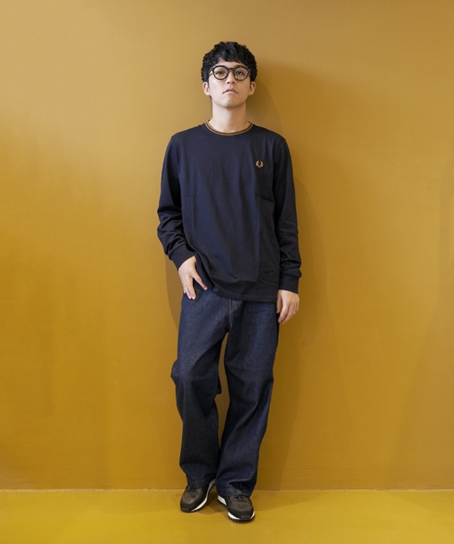 M9602]FRED PERRY(フレッドペリー) Twin Tipped Long Sleeve T