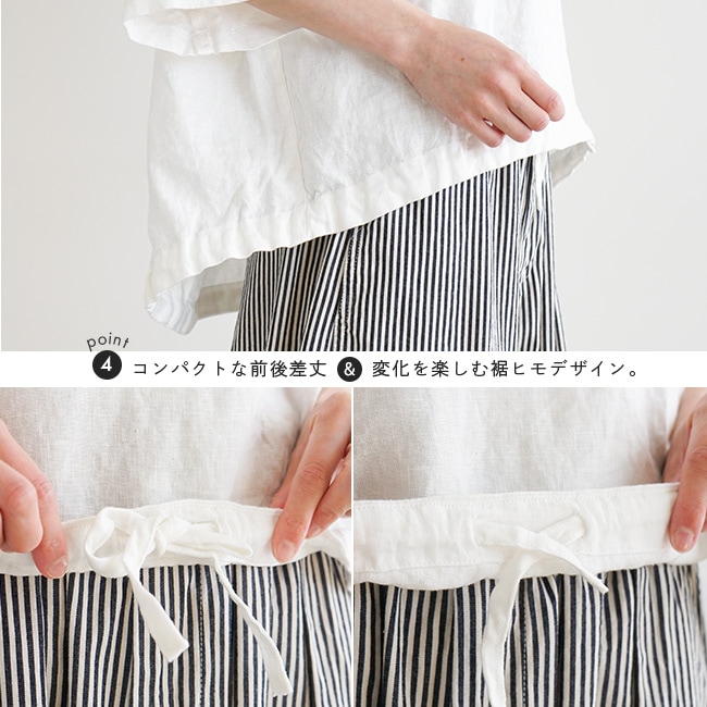 ◇ solamonat poche(ソラモナポッシェ)リネンキャンバスブラウジング