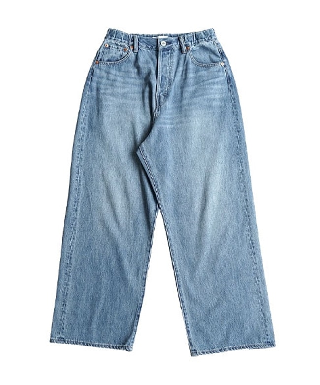 （ソラモナ）5Pルーズストレートイージーデニムパンツ SOLAMONAT｜5Pルーズストレートイージーデニムパンツ b1038-1-26