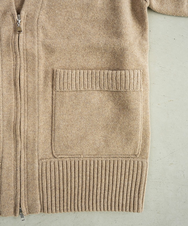 25AMSNI07]THE SHINZONE(ザ シンゾーン) WOOL KNIT ZIP CARDIGAN