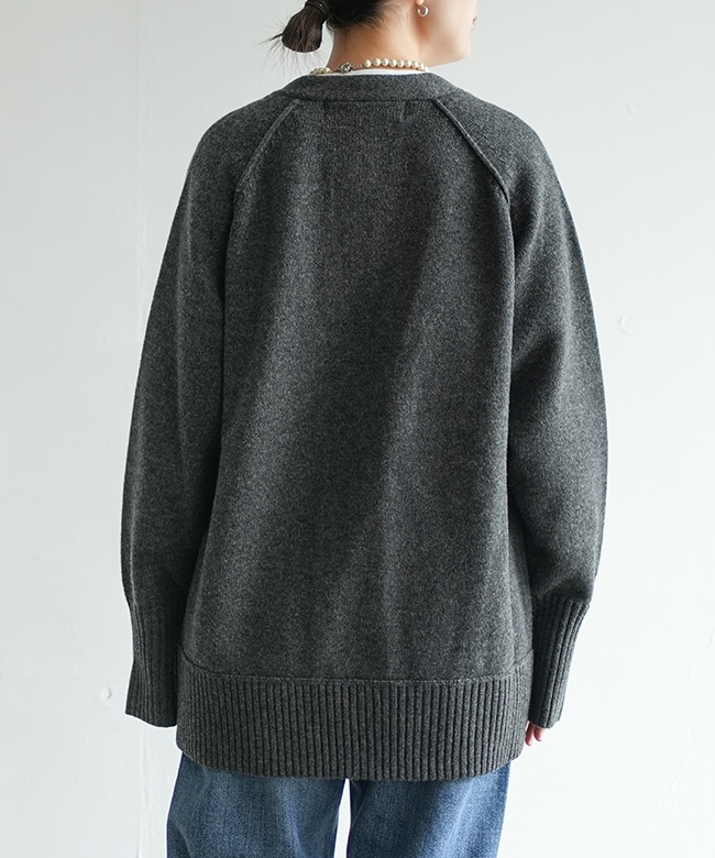 25AMSNI07]THE SHINZONE(ザ シンゾーン) WOOL KNIT ZIP CARDIGAN