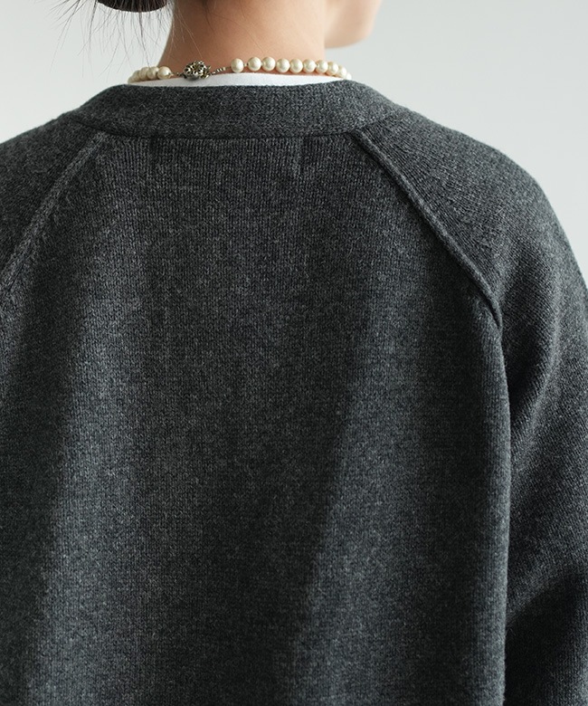 THE SHINZONE(ザ シンゾーン) WOOL KNIT ZIP CARDIGAN ウールニット