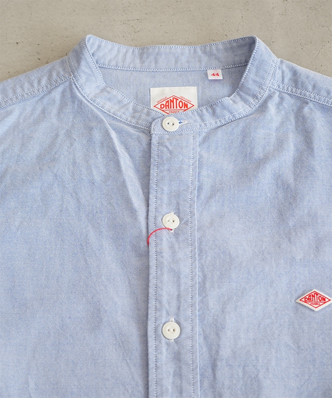 ◇DANTON(ダントン)Men's Oxford Band Collar Shirt メンズ