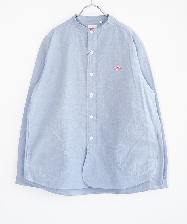 ◇[DT-B0280SOX]DANTON(ダントン)Men's Oxford Band Collar Shirt