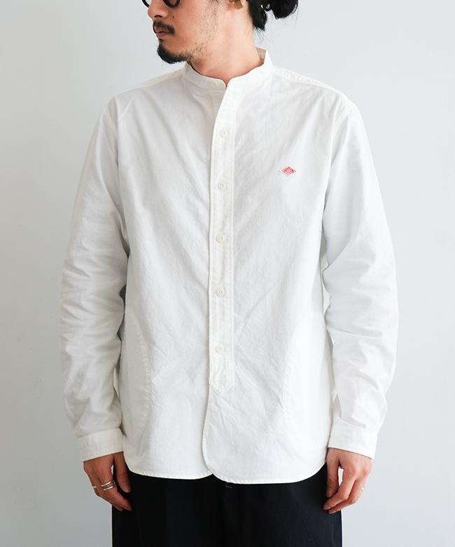 ◇[DT-B0280SOX]DANTON(ダントン)Men's Oxford Band Collar Shirt