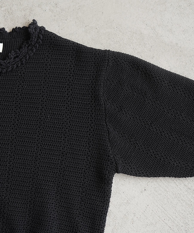 THE SHINZONE(ザ シンゾーン) MESH LACE KNIT CARDIGAN メッシュレース