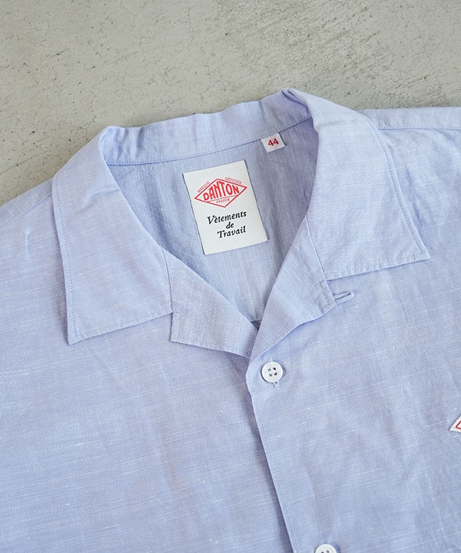 ◇DANTON(ダントン) SHORT SLEEVE SHIRT ショートスリーブシャツ 開襟