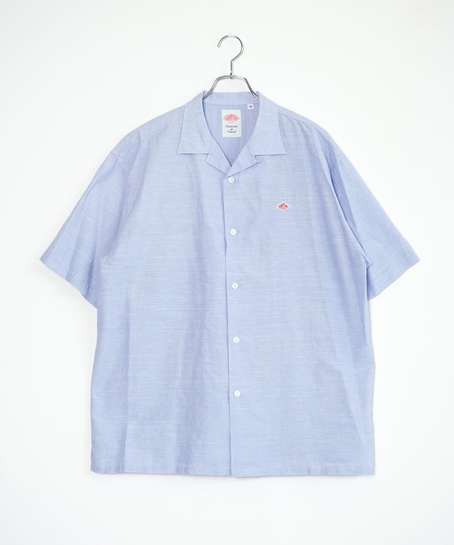 ◇DANTON(ダントン) SHORT SLEEVE SHIRT ショートスリーブシャツ 開襟