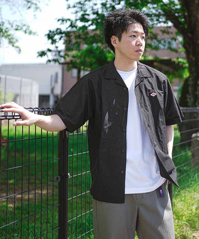 ◇DANTON(ダントン) SHORT SLEEVE SHIRT ショートスリーブシャツ 開襟