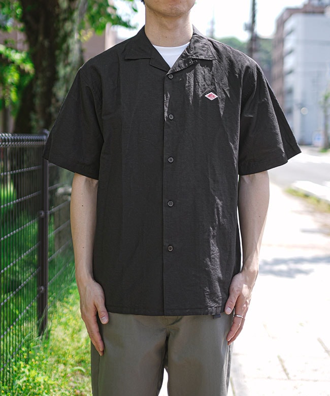 ◇DANTON(ダントン) SHORT SLEEVE SHIRT ショートスリーブシャツ 開襟