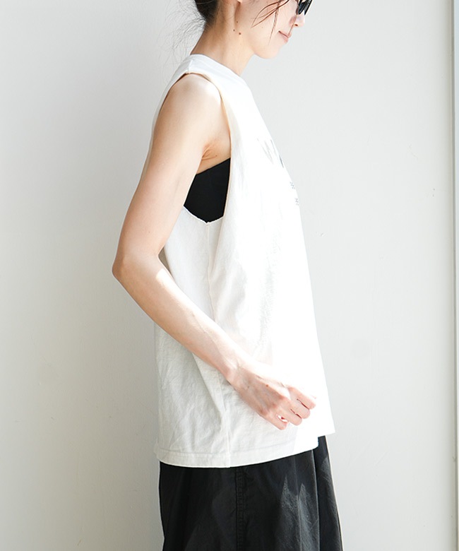 SALE 50%OFF】◇SOLAMONAT(ソラモナ) ピグメントプリントタンクトップ