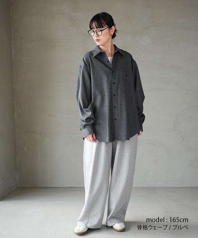 25AMSBL05]THE SHINZONE(ザ シンゾーン) WOOL DADDY SHIRT ウール