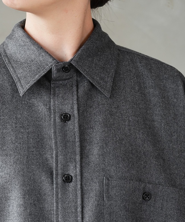 THE SHINZONE(ザ シンゾーン) WOOL DADDY SHIRT ウールダディシャツ