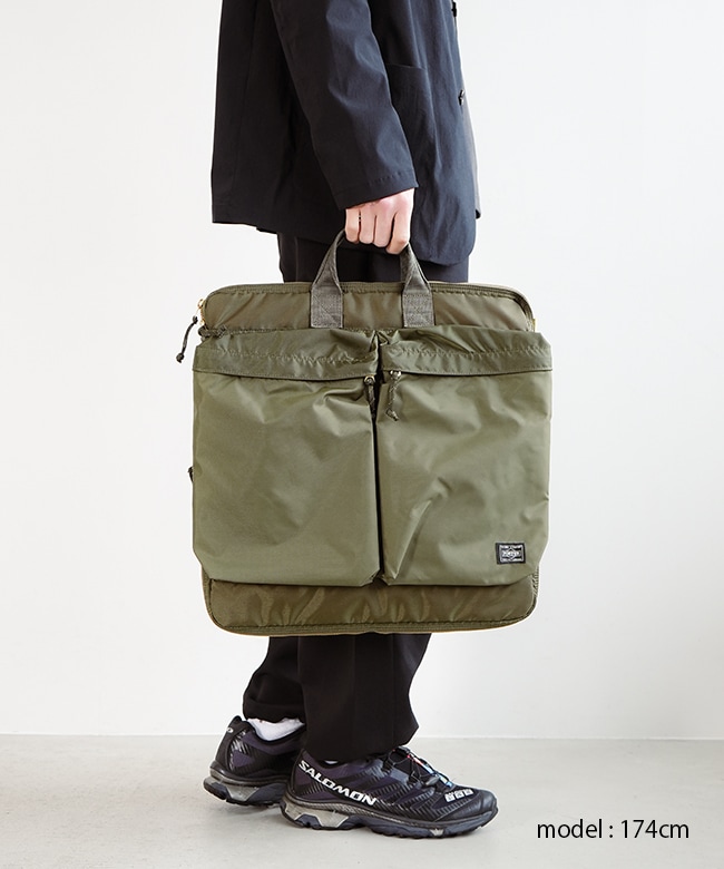 ショルダーベルト付属】PORTER(ポーター) PORTER FORCE 2WAY HELMETBAG