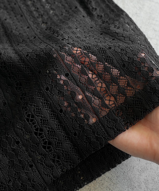 NEEDLES(ニードルズ) S/S WIDESPREAD COLLAR SHIRT - RASCHEL LACE