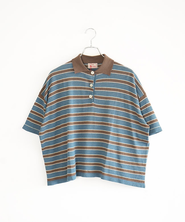 TIME SALE 20%OFF】【洗える】mao made(マオメイド) ポロニット 綿麻