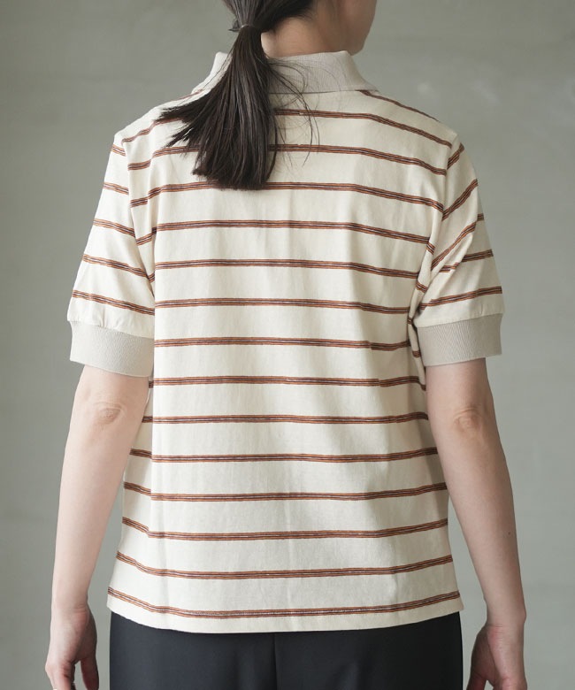 SALE 30%OFF】MIDIUMISOLID(ミディウミソリッド) multi-striped polo