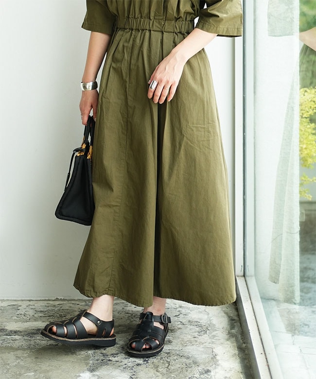 MEYAME メヤメ COTTON DRESS ロングワンピース コットン100 メヤメ ロングワンピース コットンワンピース COTTON DRESS
