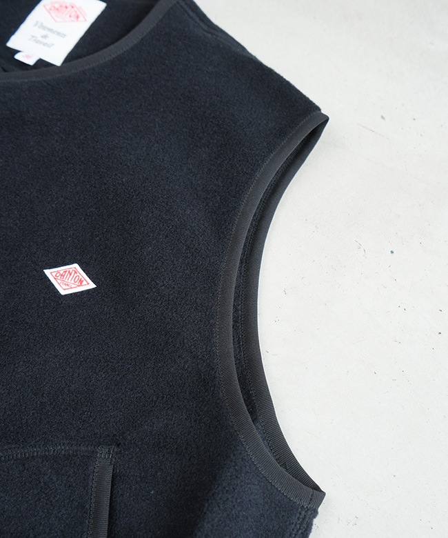 ◇[DT-A0521] DANTON(ダントン)フリース カラーレスベスト WOMEN