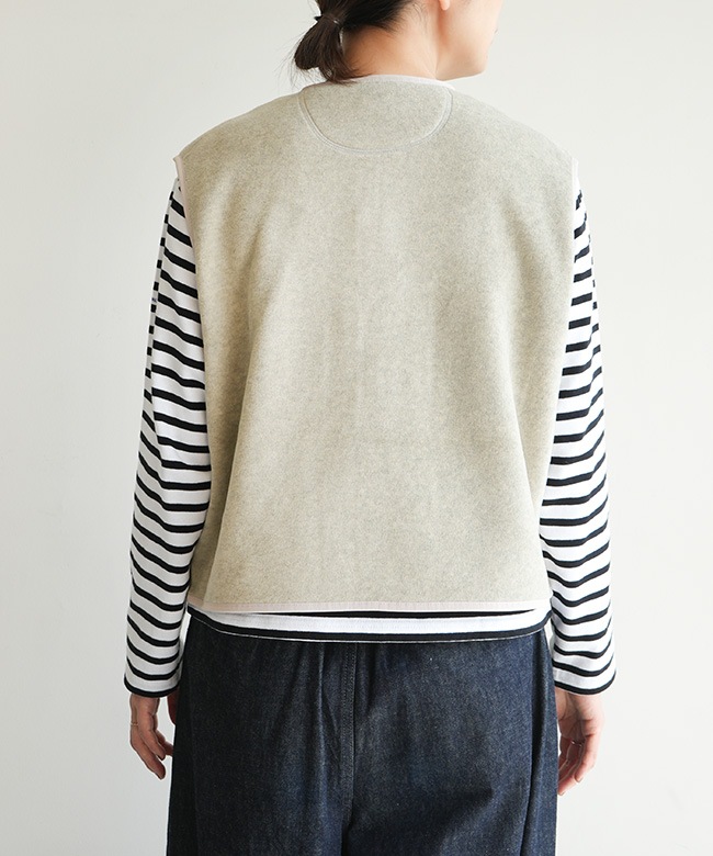 DANTON | フリース カラーレスベスト WOMEN マーブル36 DANTON | フリース カラーレスベスト WOMEN DANTON/ダントン フリース