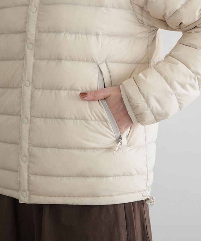 インナーダウン クルーネックジャケット　ダントン　ジャケット　danton m DANTON / メンズ クルーネック インナー ダウン ジャケット（ダウン