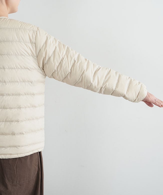 早いもの勝ち！DANTONオフホワイトインナーダウン クルーネックジャケット S 000000004702_EtgQC1j.jpg