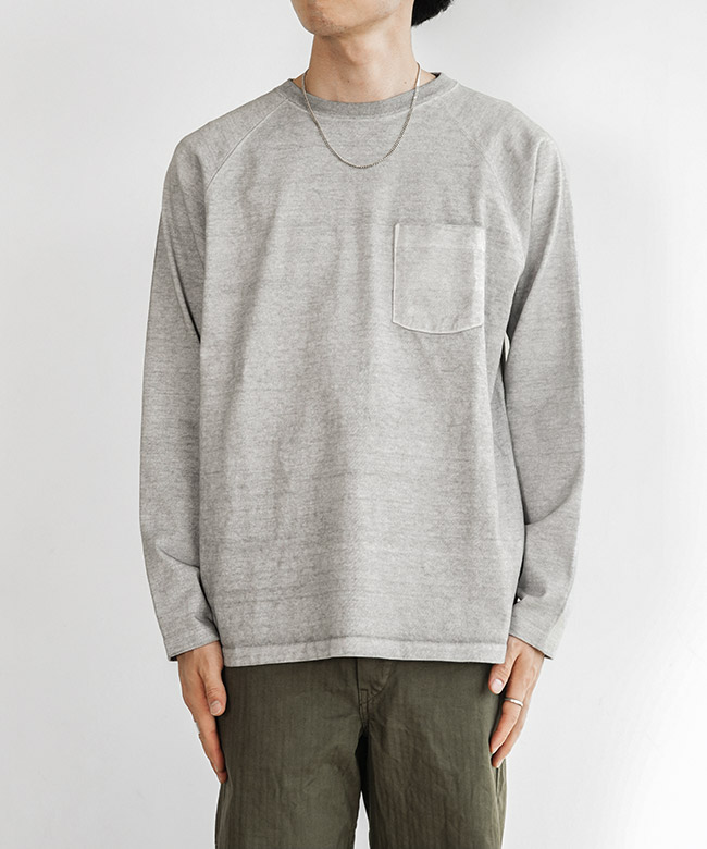 GOLT1805]GOOD ON(グッドオン) L/S HEAVY RAGLAN POCKET TEE ロング