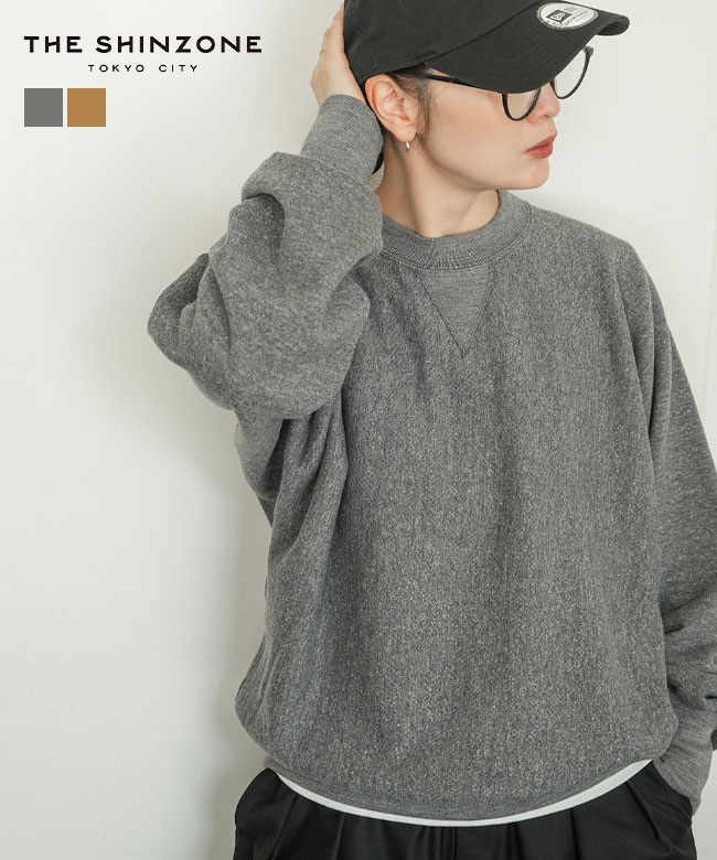 24AMSCU10]THE SHINZONE(ザ シンゾーン) COTTON WOOL SWEATSHIRT