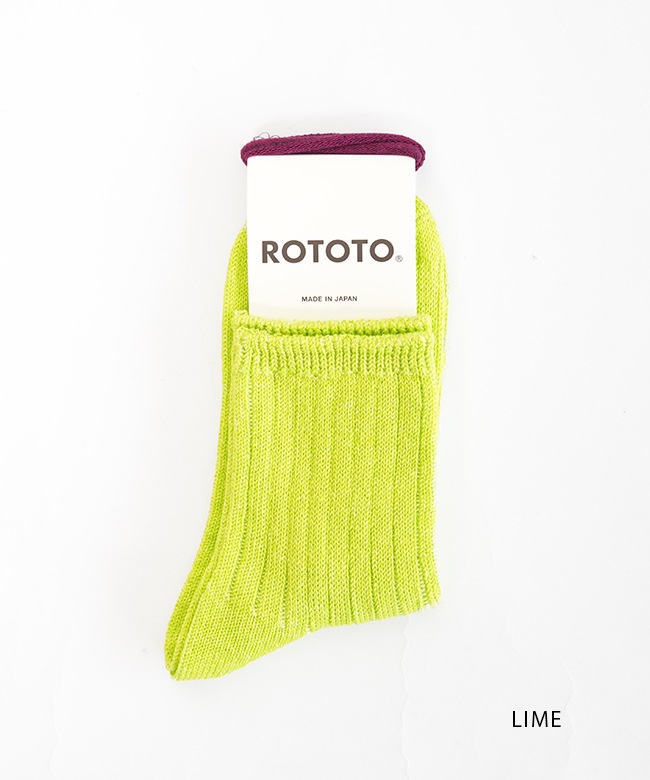 R1462]ROTOTO(ロトト) LINEN COTTON RIBBED ANKLE SOCKS/ソックス/靴下