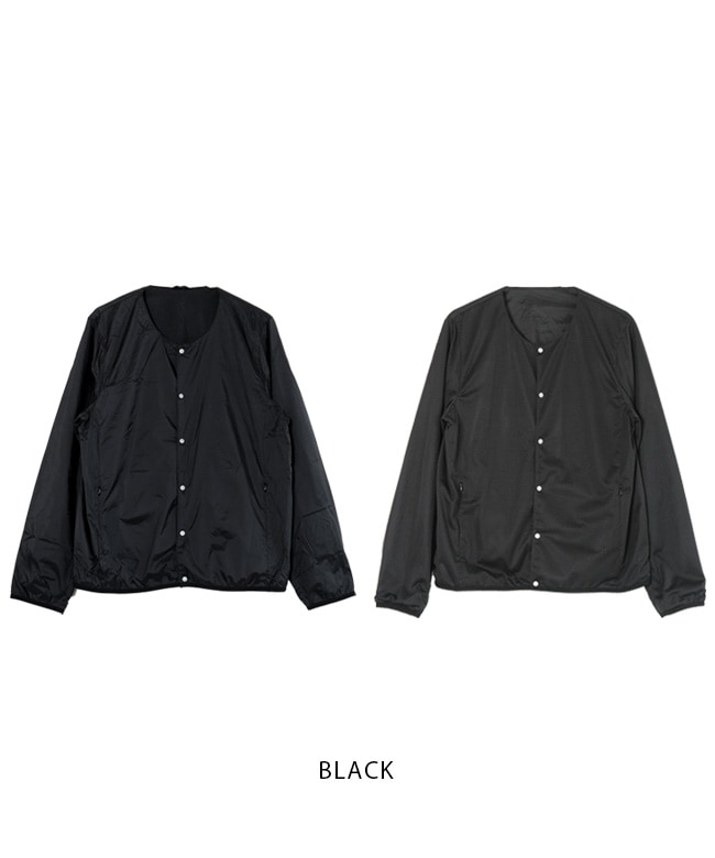 バウ•M•ロマイオン TAION(タイオン)【収納袋付属】 NON DOWN REVERSIBLE CREW NECK JACKET
