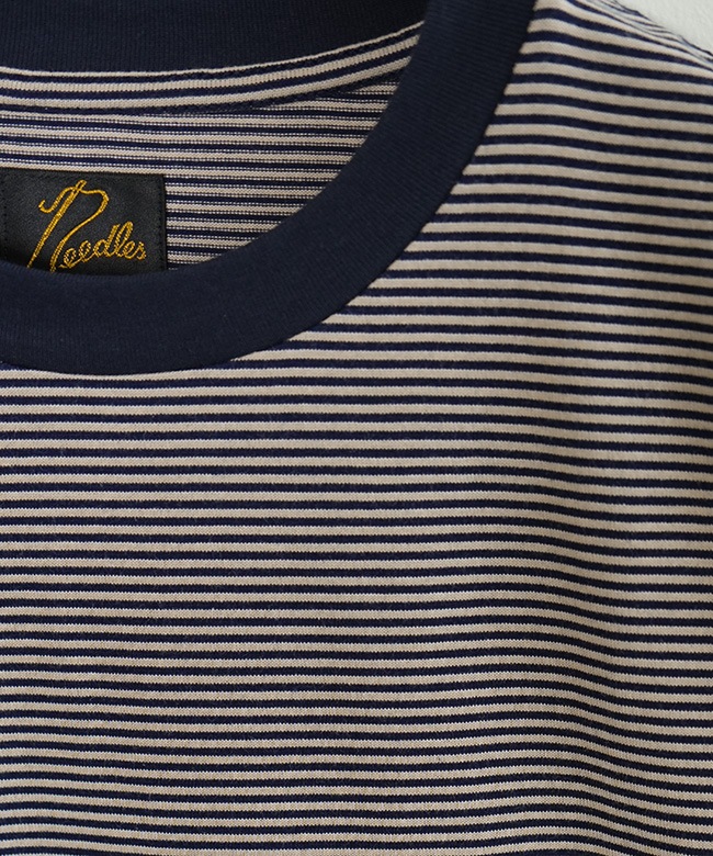 NEEDLES(ニードルズ) S/S Crew Neck Tee - Cotton Stripe Jersey
