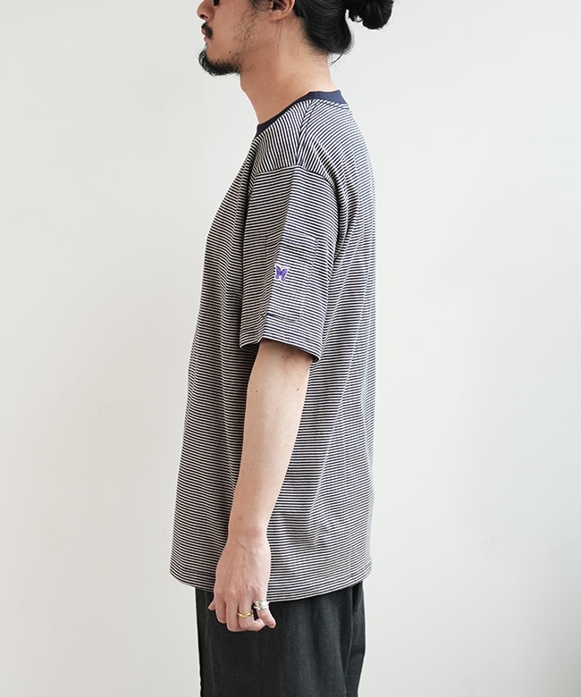 NEEDLES(ニードルズ) S/S Crew Neck Tee - Cotton Stripe Jersey