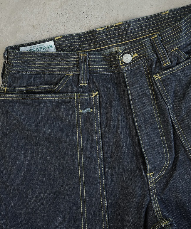 SASSAFRAS(ササフラス) FALL LEAF GARDENER PANTS 13.5oz Denim