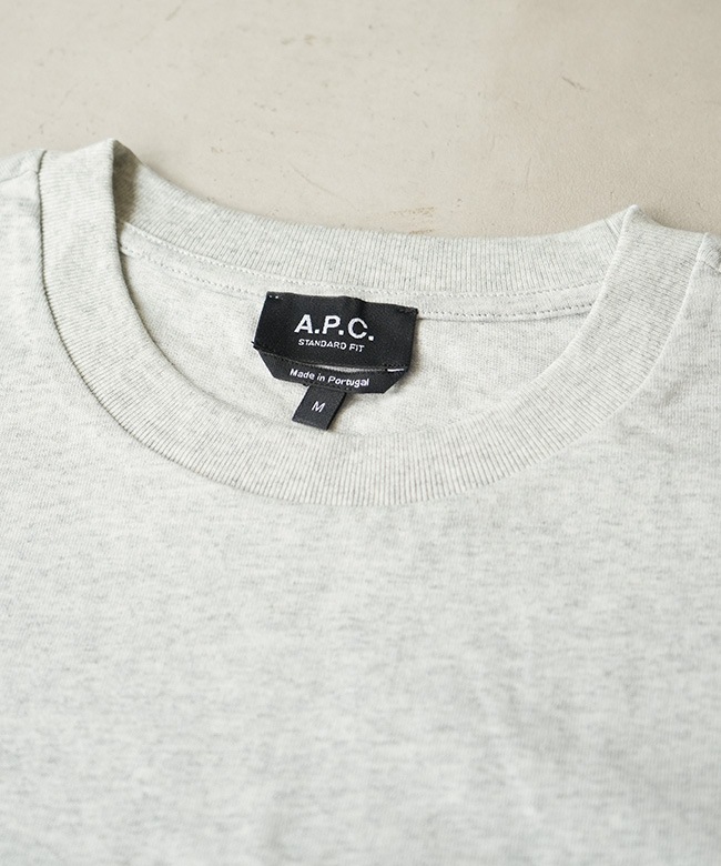 A.P.C.(アー・ペー・セー) T-SHIRT STANDARD RUE MADAME -JERSEY BIO