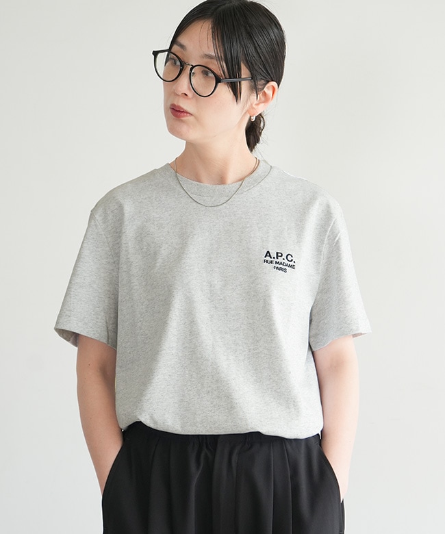 A.P.C.(アー・ペー・セー) T-SHIRT STANDARD RUE MADAME -JERSEY BIO