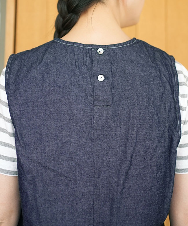 SALE 30%OFF】Midi Umi(ミディウミ) コンパクトデニムベスト トップス