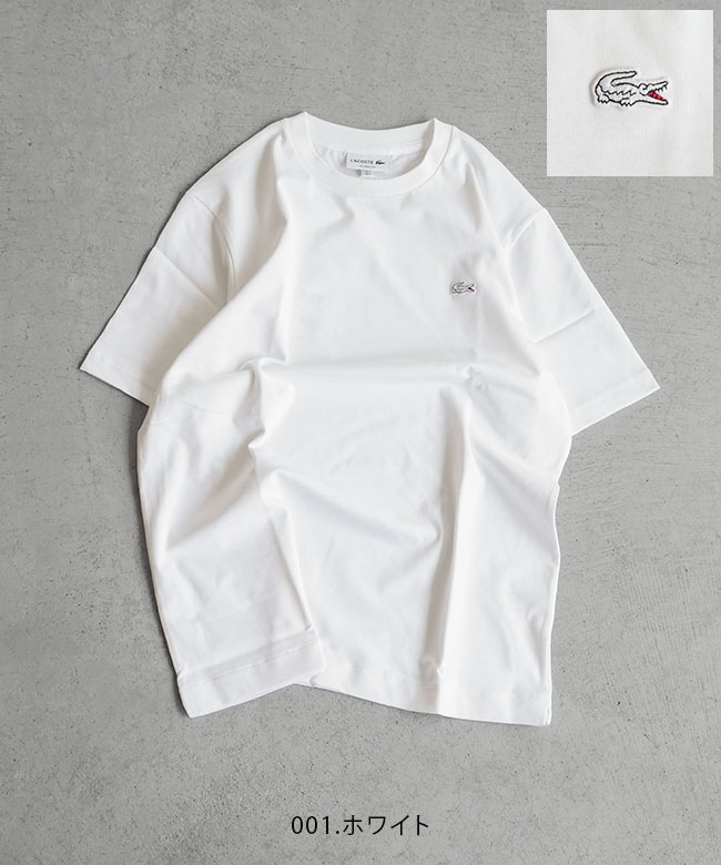 TH5582-99]LACOSTE(ラコステ) アウトラインクロッククルーネックT