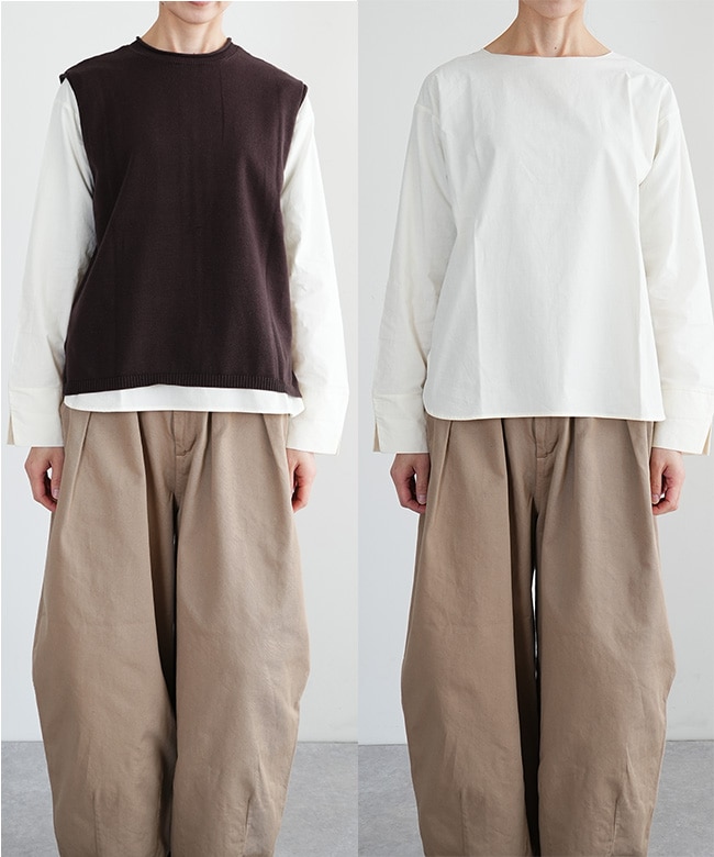 ◎◎【2点セット】mao made(マオメイド)別注色あり コットンインナー