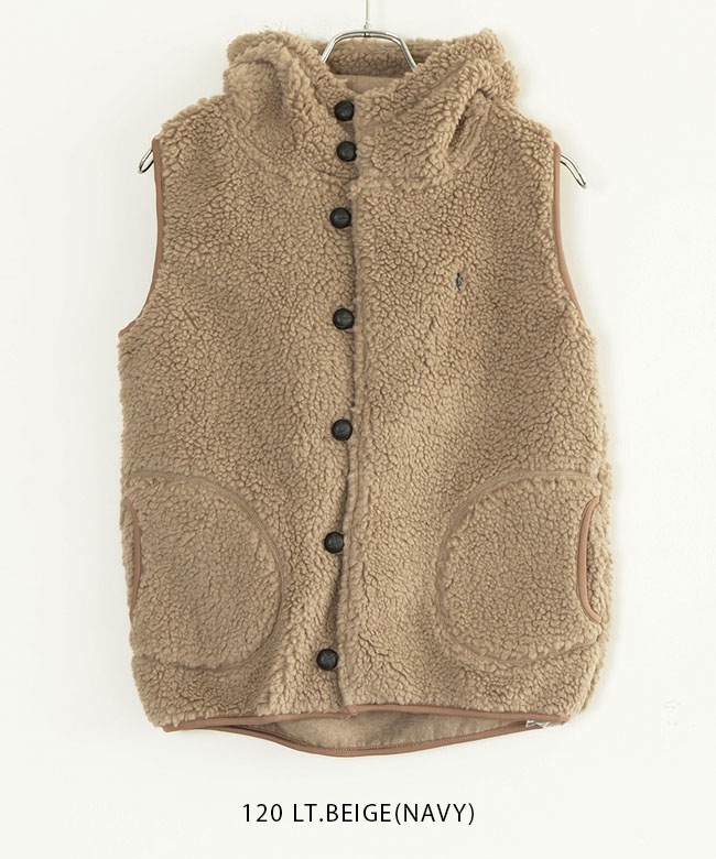 Gymphlex(ジムフレックス) BOA HOODED VEST ボアフーデッドベスト [J